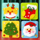 Children's handmade embroidery painting