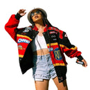 Hot Selling Women's Printed Jackets In Spring 2024, Motorcycle Punk Hip-Hop Style Casual Outerwear