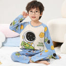 New Children's Pajamas Long Sleeved Girls' Spring and Autumn Fashion Thin Style Boys' Babies Spiderman Loungewear Christmas Robe