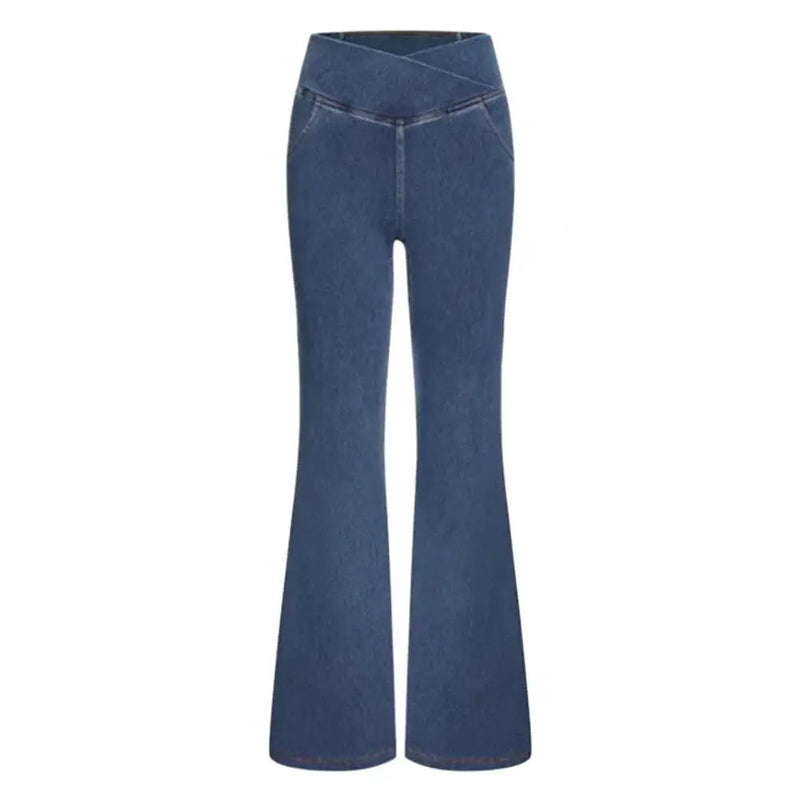 Revamp Your Style with Trendy Flared Jeans: High-Waisted, Pocketed, and Ultra-Comfortable