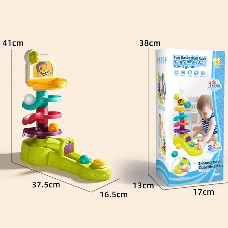 New basketball shooting puzzle early education toy set