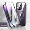 MagSafe Magnetic 2-Way Stand Case | 2025 Metal & Glass Shockproof Cover for iPhone Series | Wireless Charging Compatible