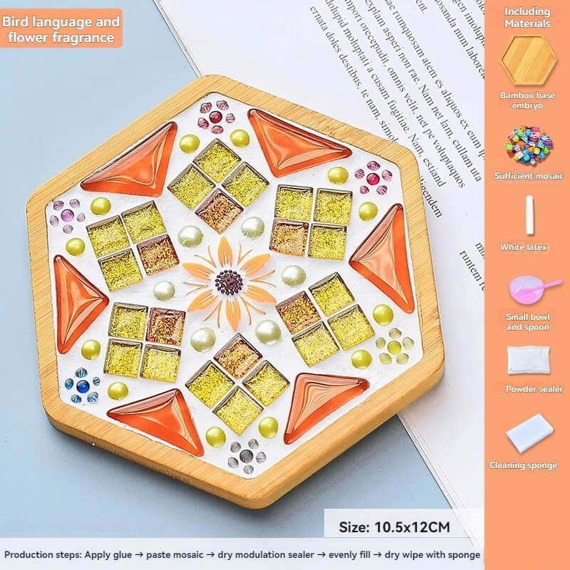 Creative Bamboo Coaster DIY Craft Package