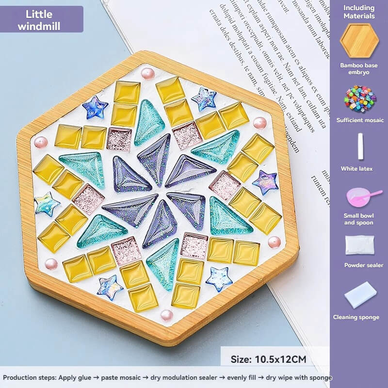Creative Bamboo Coaster DIY Craft Package