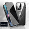 MagSafe Magnetic 2-Way Stand Case | 2025 Metal & Glass Shockproof Cover for iPhone Series | Wireless Charging Compatible