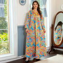 Handcrafted Custom Gold Embroidered Robe with Shimmering Rhinestone Detailing