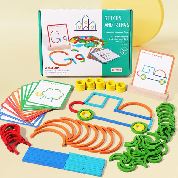 Children's early education educational wooden creative building blocks