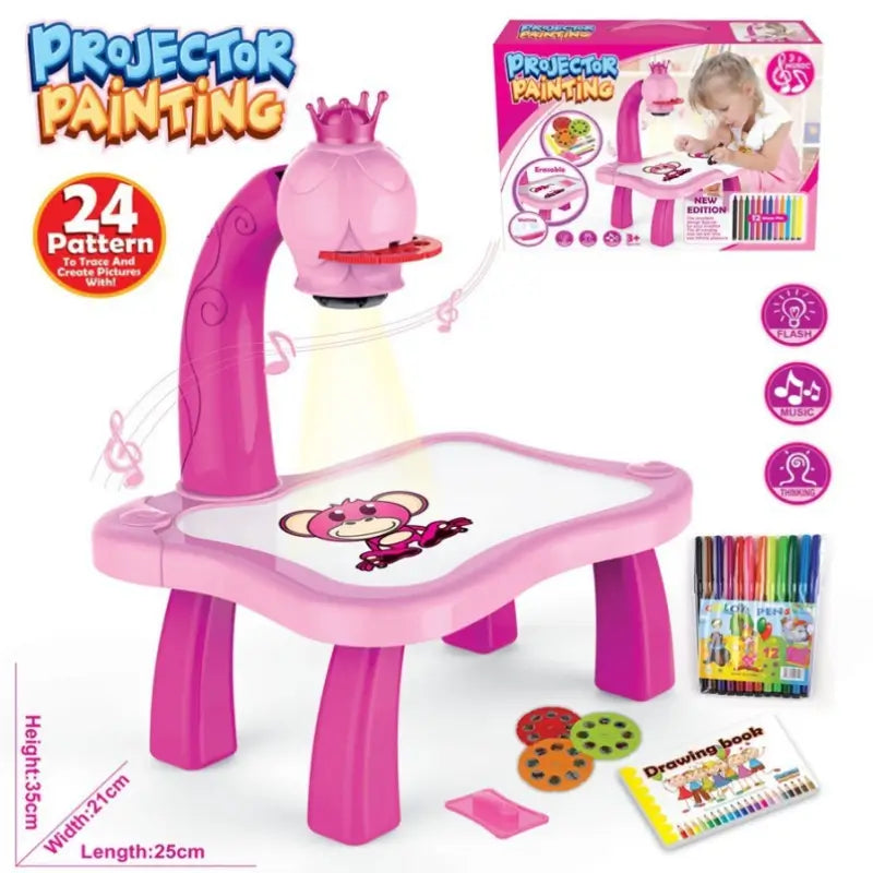 Children's projection drawing board