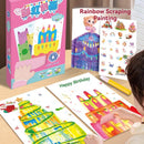 DIY Kids Rainbow Scratch Painting Kit