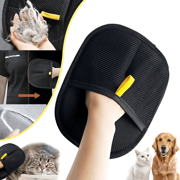 Static hair removal gloves