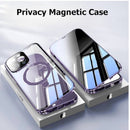 MagSafe Magnetic 2-Way Stand Case | 2025 Metal & Glass Shockproof Cover for iPhone Series | Wireless Charging Compatible