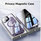 MagSafe Magnetic 2-Way Stand Case | 2025 Metal & Glass Shockproof Cover for iPhone Series | Wireless Charging Compatible