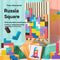 Intelligence Jigsaw Brain Toy, Colorful Geometric Blocks Tetris Gift for 3 4 5 6 Years Kids