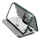 Iphone double-sided magnetic protective case