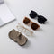 High-End Leather Portable Sunglasses and Reading Glasses Case