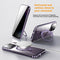MagSafe Magnetic 2-Way Stand Case | 2025 Metal & Glass Shockproof Cover for iPhone Series | Wireless Charging Compatible