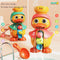 Cute duck rotating water wheel baby bath toy 0-3 years old baby water play artifact