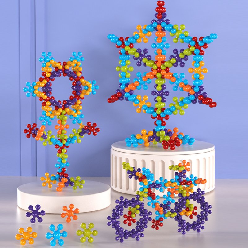 Montessori STEM Building Blocks - DIY Plum Flower Educational Toys for Toddlers 1-3 Years