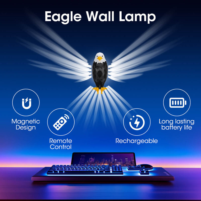 Simple Light Luxury 3D Eagle Wall Sconce