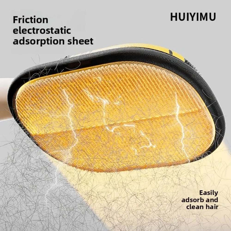 Static hair removal gloves