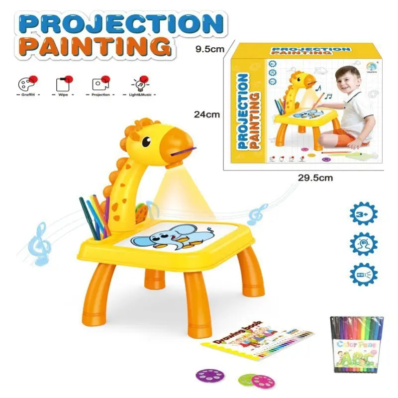 Children's projection drawing board
