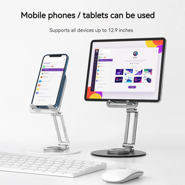 360° Rotation Magnetic Aluminum Stand for Phones & Tablets