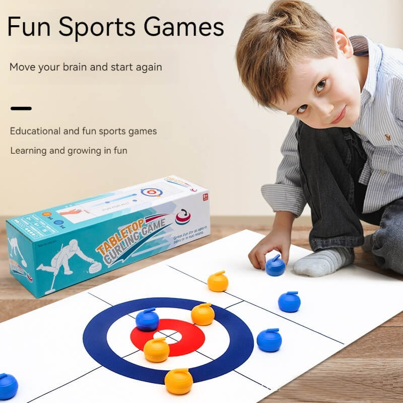 Ingenious Curling: An Adult Leisure and Educational Toy, Desktop Game, and Joyful Bonding Experience for Families
