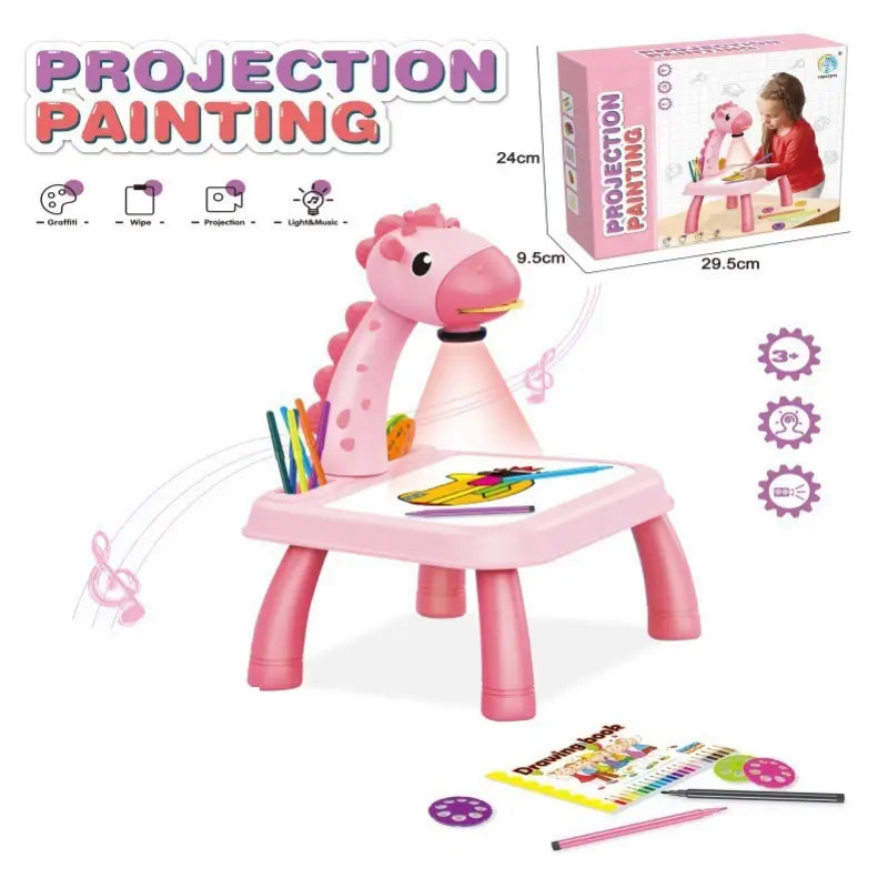 Children's projection drawing board