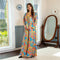 Handcrafted Custom Gold Embroidered Robe with Shimmering Rhinestone Detailing