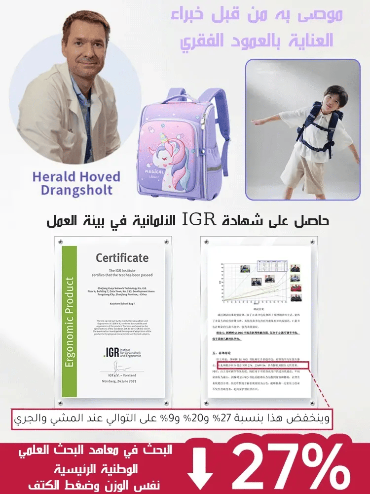 Ultra-light anti-dirt backpack to protect the spine