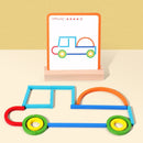 Children's early education educational wooden creative building blocks