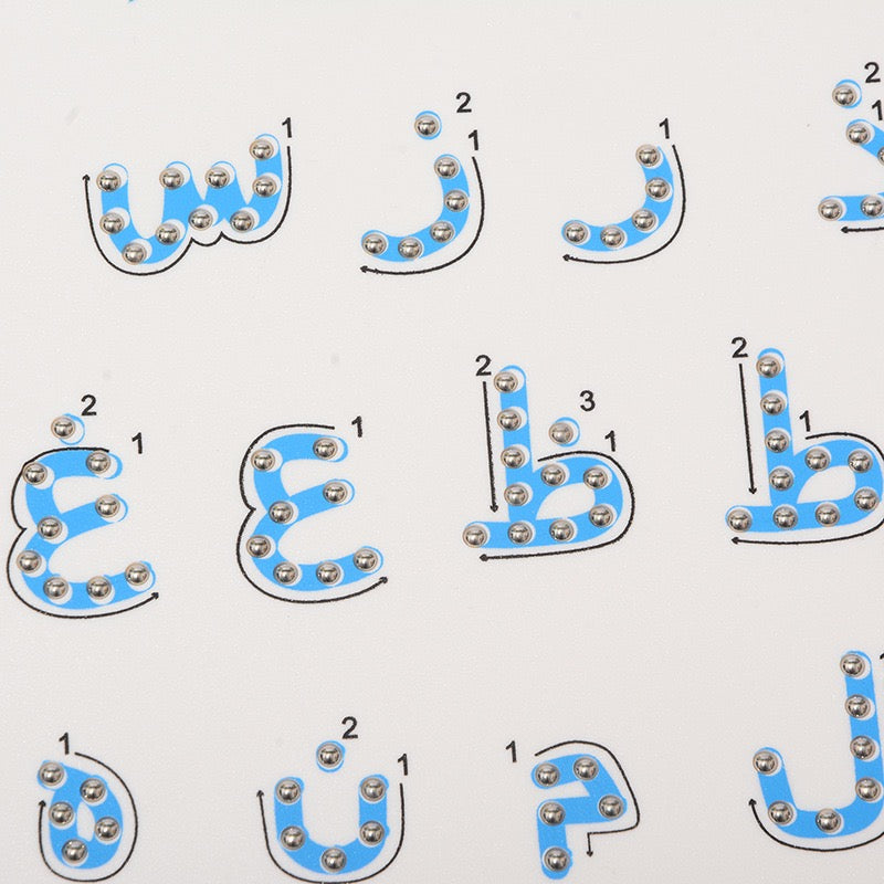 Magnetic Alphabet & Number Tracing Board – Double-Sided Montessori Learning Toy for Kids