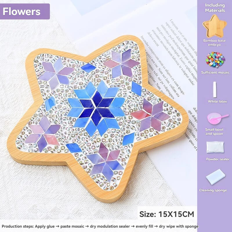 Creative Bamboo Coaster DIY Craft Package