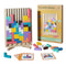 Intelligence Jigsaw Brain Toy, Colorful Geometric Blocks Tetris Gift for 3 4 5 6 Years Kids