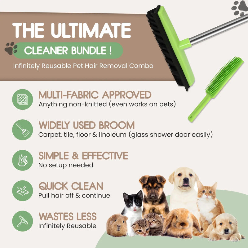 Loomi™ Pet Hair Rubber Broom
