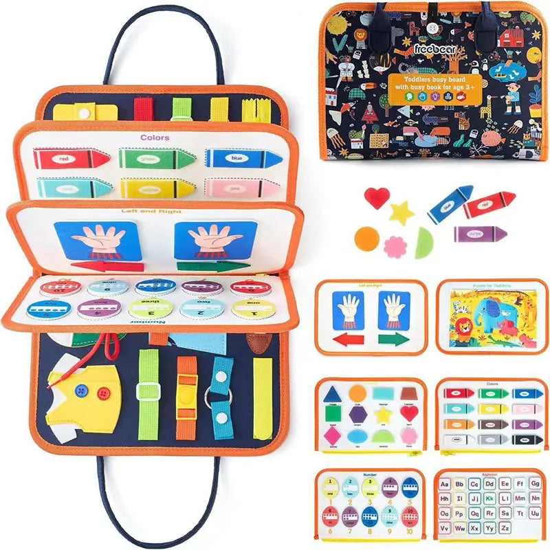 Toddler Busy Book 7-in-1