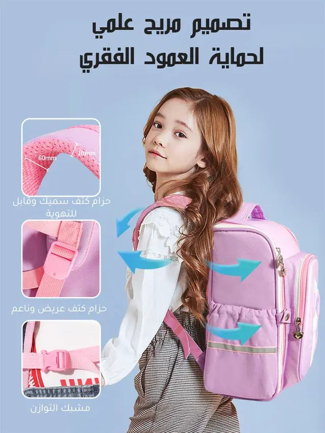 Ultra-light anti-dirt backpack to protect the spine
