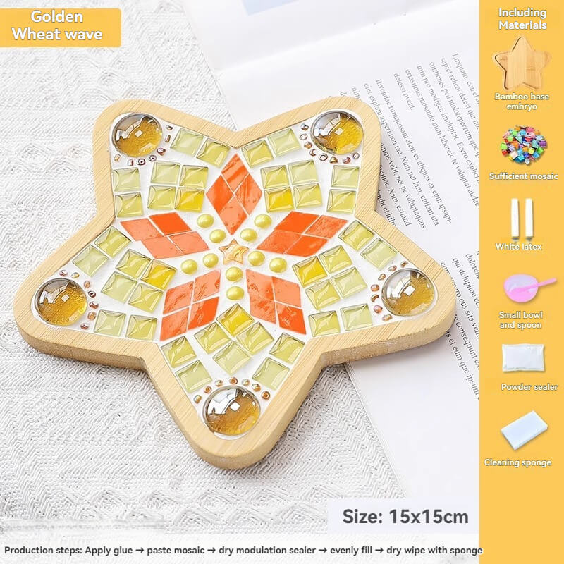 Creative Bamboo Coaster DIY Craft Package