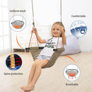 Hand-woven children's swing, suitable for indoor and outdoor, playground, backyard