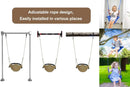 Hand-woven children's swing, suitable for indoor and outdoor, playground, backyard