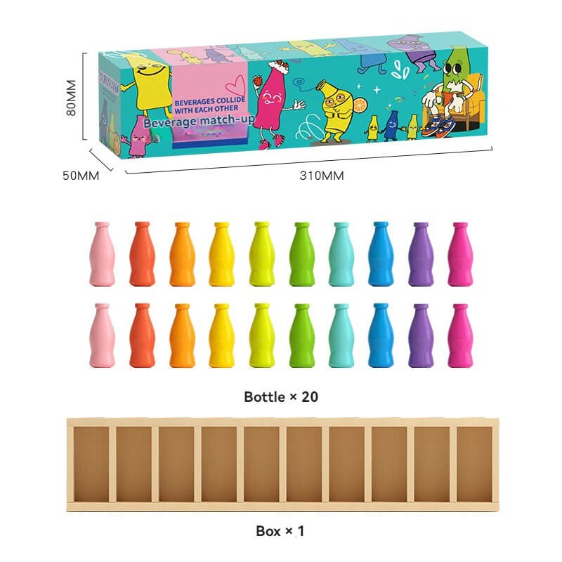 Bottle Matching Desktop Toys - Fun Game to Enhance Children's Memory, Logical Thinking, and Reasoning Skills