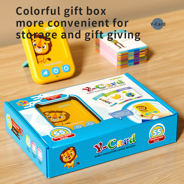 Multilingual Smart Learning Card Machine: Arabic, English, Russian, Chinese, and Spanish Educational Toy for Children