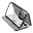 Iphone double-sided magnetic protective case