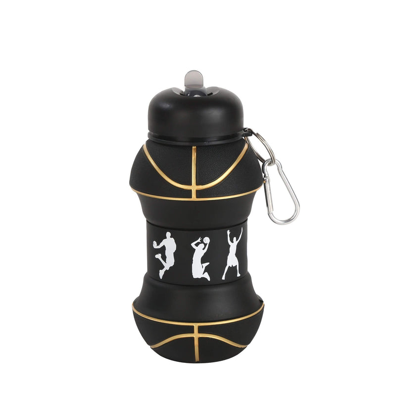 Creative Collapsible Water Bottle | Kids' Impact-Resistant Sports Flask | Silicone Soccer & Basketball Cycling Cup