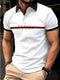 Paris Printed Men's Short Sleeve Polo Shirt Casual Versatile Style Lapel Shirt Summer Men's Street Casual Breathable Clothing