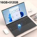 15.6" Inch Laptop 32GB RAM DDR4 2TB SSD ROM Windows 11 Pro Fingerprint Unlock Backlit Keyboard Portable Office Notebook