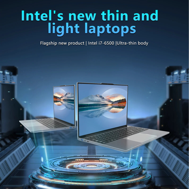 15.6"Laptop Intel Celeron i7-6500 notebook gamer 32GB RAM 2TB SSD Office Study PC Computer Windows11 1920*1080 Resolution laptop