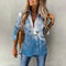 Spring Autumn Ladies Casual Shirt Office Green Blue Loose Tops Women's Long Sleeve Blouse Tops Elegant Button Up Down Shirts