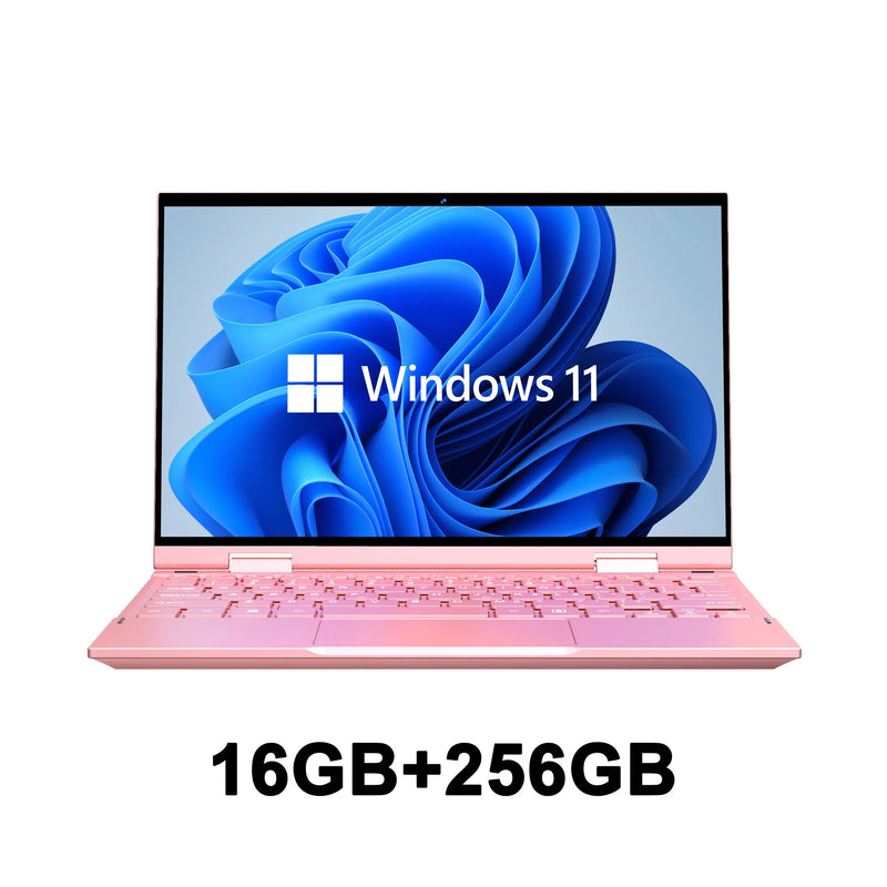 10.95" Laptop 2 in 1 Touchscreen Intel Celeron N95 16GB DDR5 2TB SSD 360° Flip Laptop Windows 11 Aluminum alloy body Notebook PC