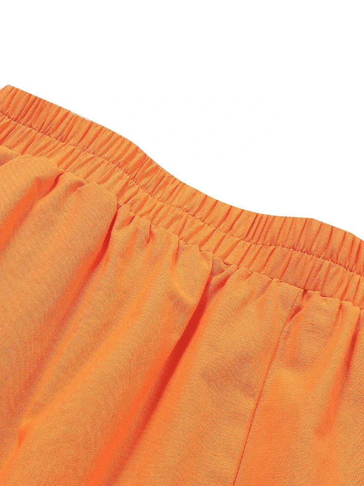 Plus Size Cotton Linen 2 Piece Set for Women Irregularly Hem Wide Leg Pant Outfits Casual Dressy Loose Two Piece Matching Sets